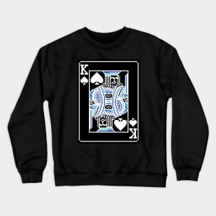 King of Spades Pixel Art Bright Negative Mode Crewneck Sweatshirt